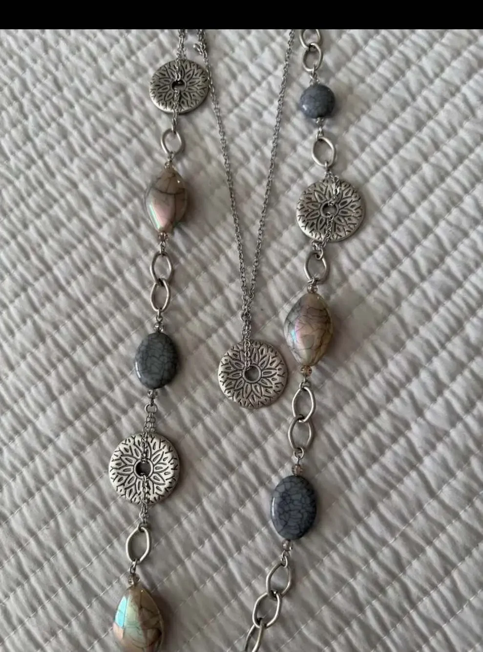 Premier Designs Marina 3-in-1 Layered Station Necklace with Beaded Accents